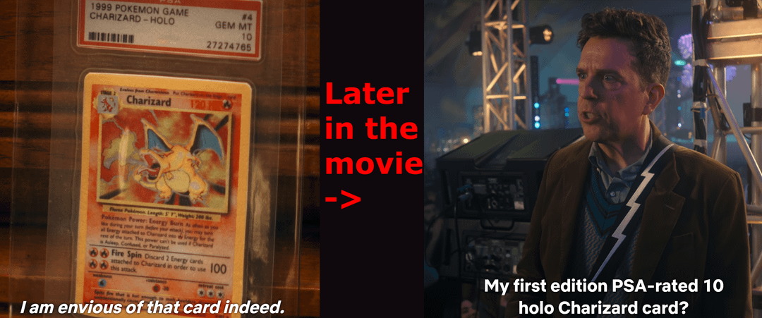 PSA 10 Charizard reference in Family Switch Netflix movie