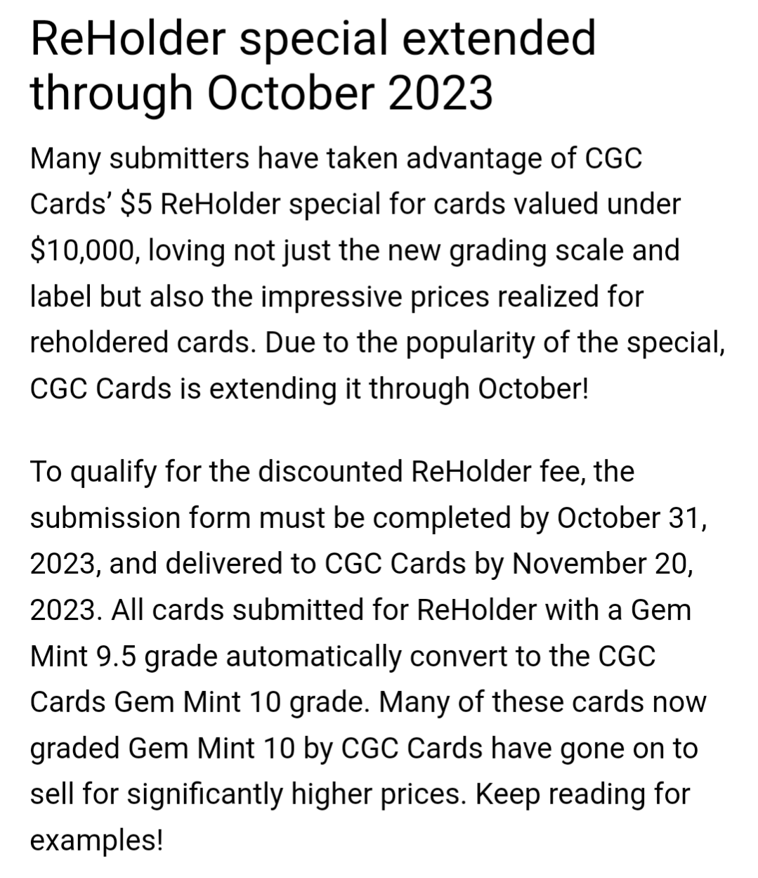 HOW TO: Submit Cards for Grading to CGC in 2023 - Secret to GEM