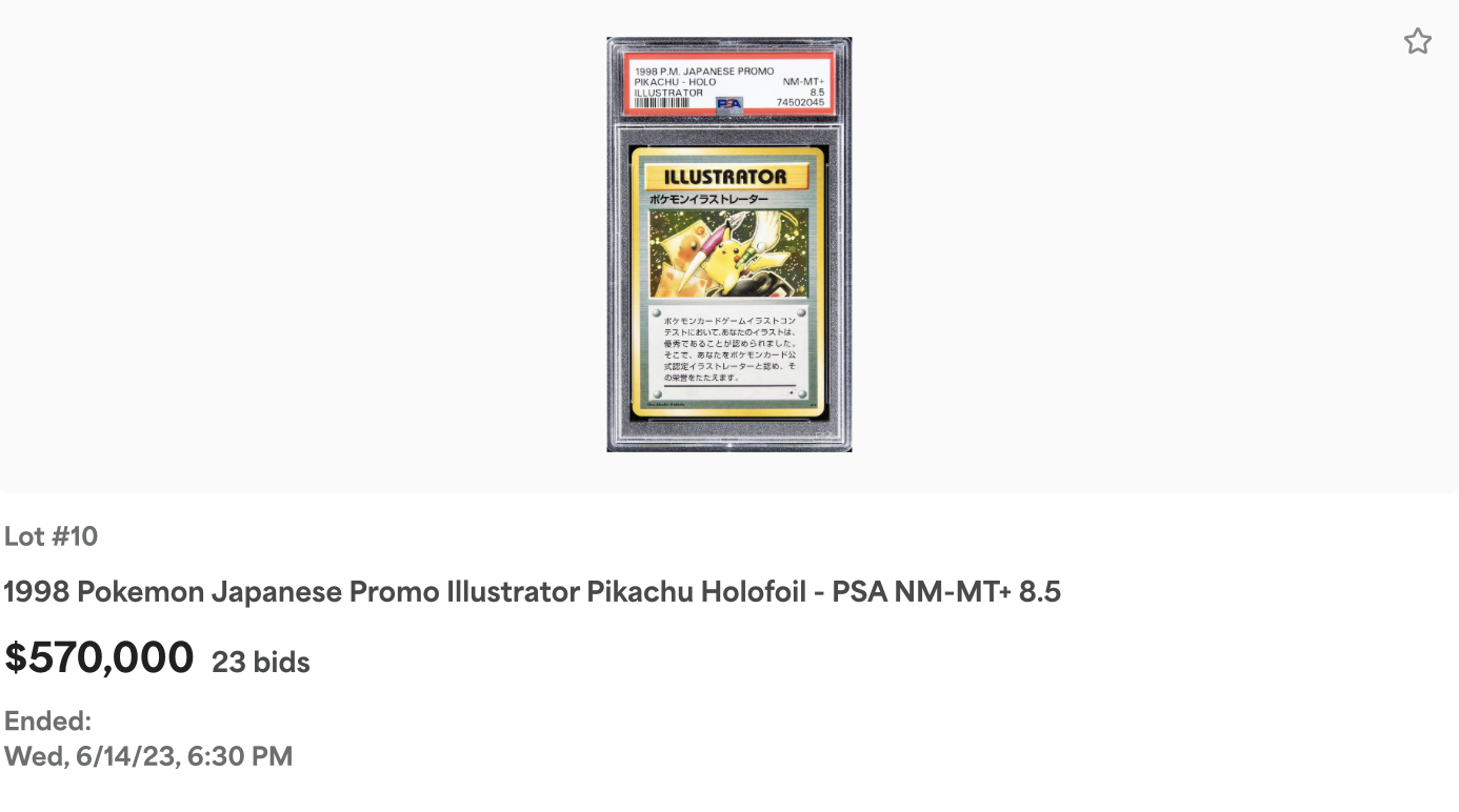 smpratte - Pokemon Pikachu Illustrator Card PSA 9 Mint - The Most Valuable Pokemon  Card 