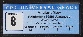 Ancient Mew I Corrected PSA label